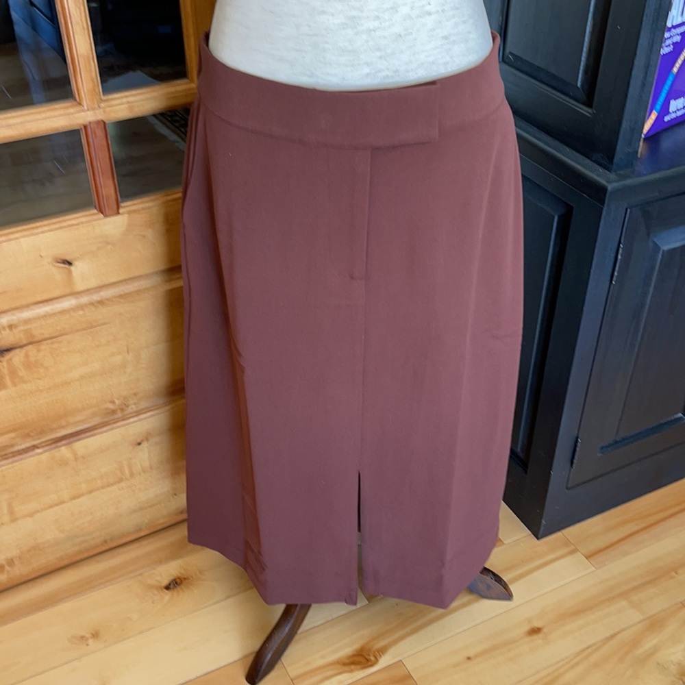 Universal Standard Mocha Skirt XS A-Line Recycled Material NWT
